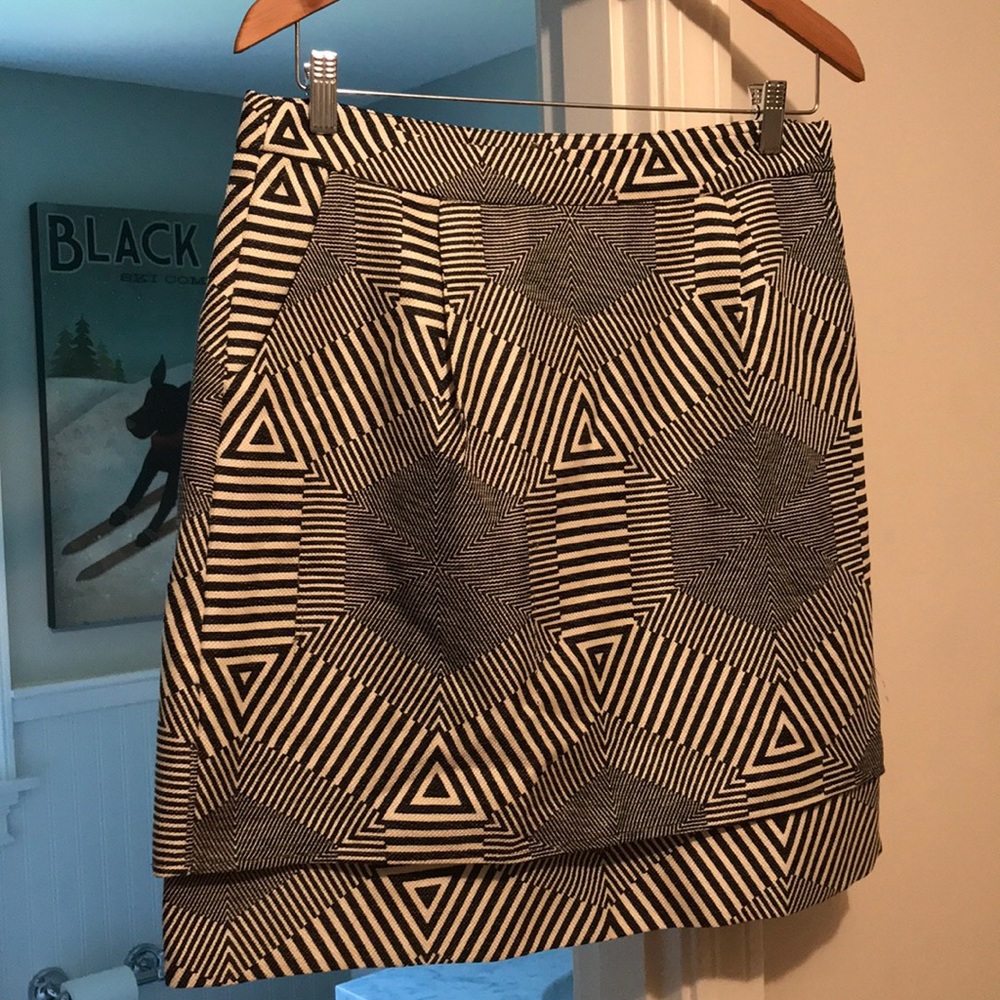 Anthropologie Black and White Skirt